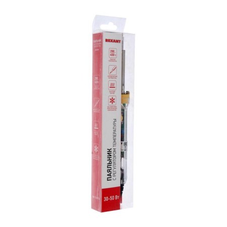 Rexant 12-0170 soldering iron, with a temperature regulator, 220 V, 30-50 W, 200-450 ° C-3