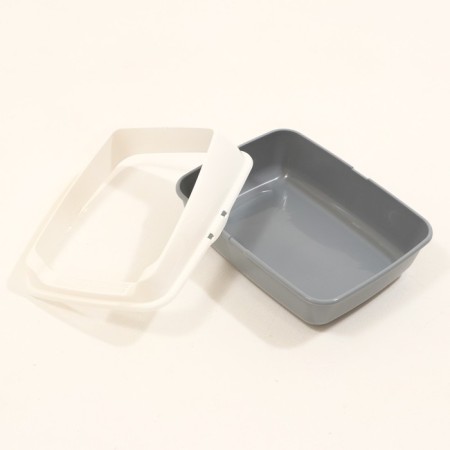 A tray for cats without a grid 50.5 x 39 x 23 cm, gray-5