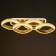 Chandelier from PDU 1141/4 LED+backlight 96W 3000K-6000K Dimmer gold 68x25x13 cm Bayerluux