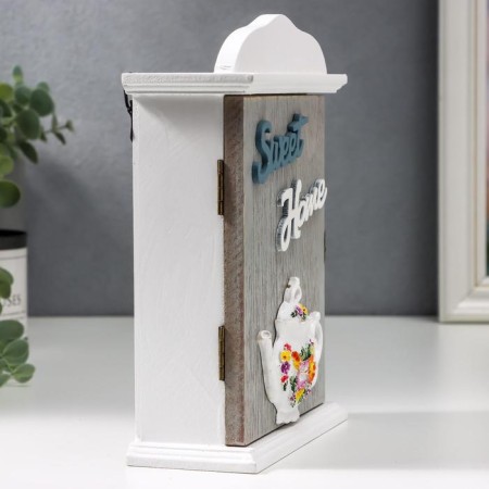 Keywood tree 2 hook "Seaps Flower - Sweet Home" 20.5x6x15 cm-4