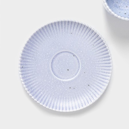 Tea pair of Dolyana "Coral", 275 ml, porcelain, blue-3