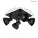 Lamp Barnstaple 1 4x40W E27, black color