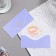 Money envelope "Happy wedding!" Lilac, velvet, 19.5x9cm