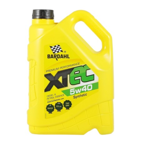 Motor oil Bardahl 5W-40 xTec SN/CF 36343, synthetics, 5 liters