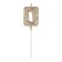 Candle in the cake on the skewer "Almaz", the number "0", champagne, 4.8x2.6 cm