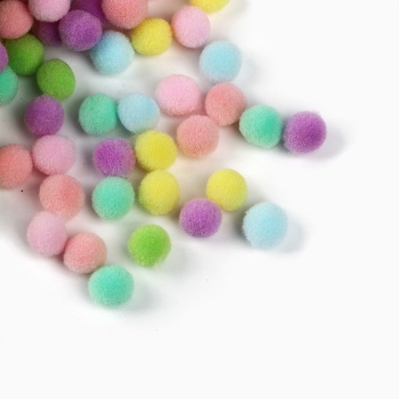 Pompons for creativity and decor "Color", 55 grams-4
