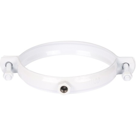 The chimney element Rommer RCA-6010-000003, mount to the wall, D = 100 mm, metal, white-2