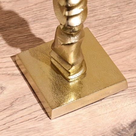Antik candlestick 25 cm, aluminum-4