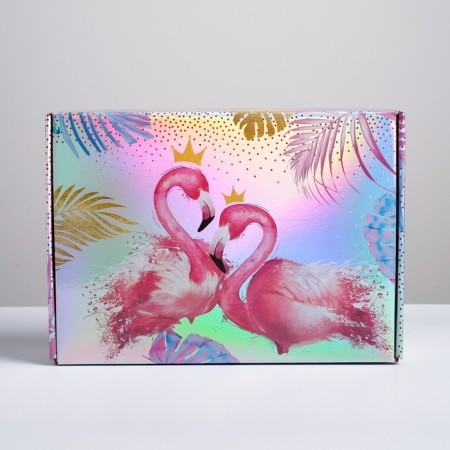 Gift folding box, packaging, “tropics”, 30.5 x 22 x 9.5 cm-4
