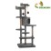 Complex-bog-collapsible, 5-level, 54 x 66 x 142 cm, fur, juts, gray