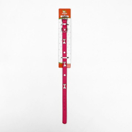 The collar "Bows and Rhinas", 38 x 1.5 cm, Osh 27-33, pink-5