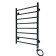 The electric heated towel -sprayer "Sanprise" Aurora P8, 500x800 mm, universal, black