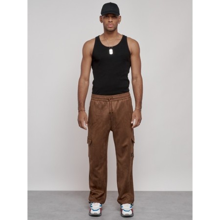 Sports pants, size 48, brown color-9