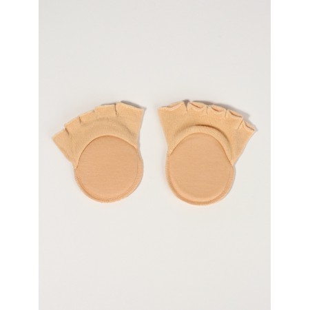 Half -slopes with a cut with fingers 9.5*7*0.5cm steam bamboo fiber, viscose beige from-1