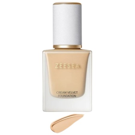 Tonal Basket Zeesea Cream Velvet Liquid Foundation, tone 02 Natural, 20 g