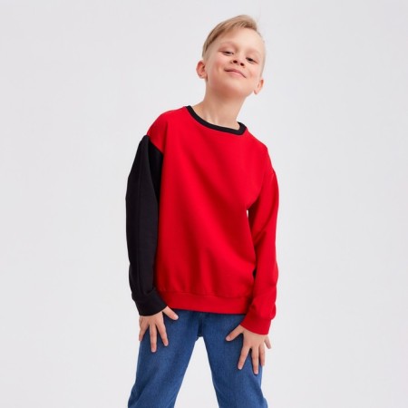 Jumper for the boy Minaku: Casual Collection Kids red color, height 152-4