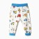 Pants for children, white color/cars, height 68 cm