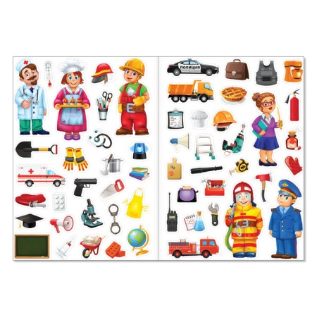 Stickers reusable set "Cognitive" No. 1, 3 pcs., A4 format-3