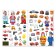 Stickers reusable set "Cognitive" No. 1, 3 pcs., A4 format