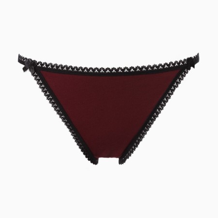Panties tanga women, burgundy color, size 52-5