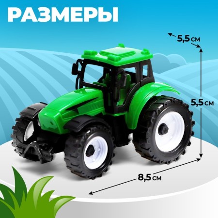 Inertial "Farmer" tractor, green color-1