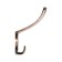 Hook furniture tundra TKT004, three -rod, copper