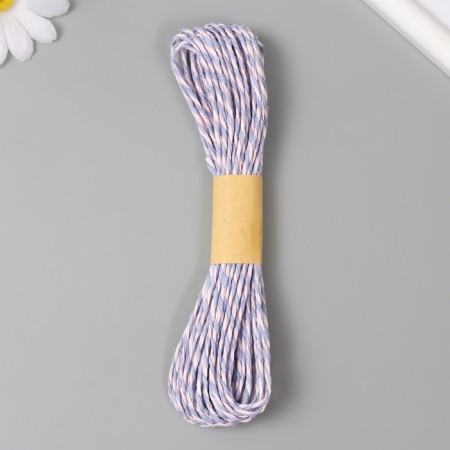 Yarn 100% cellulose "Softino Raffia Color Melange" Washed, Lilac sunset 10m ± 2m