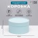 Gift box "Parsiba" green-blue, ragged without a window, 18 x 10 cm