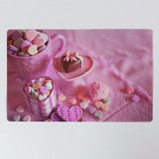 Joy Home Serving napkin, Chocolate Heart, 26x41 cm