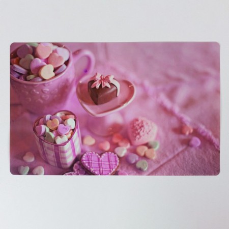 Joy Home Serving napkin, Chocolate Heart, 26x41 cm
