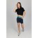 Women's shorts, size 46, dark blue color, turquoise