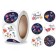 Stick Paper "Bright flowers. Gratitude" d = 2.5 cm 500 pcs in a roll 3x6.5x6.5 cm