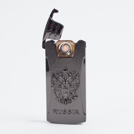 Electronic lighter for smoking USB "Emblem of Russia", spiral, 3.5 x 7 cm-1
