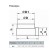 Zein connector, 60x204 mm, d = 150 mm, corner, ventilation