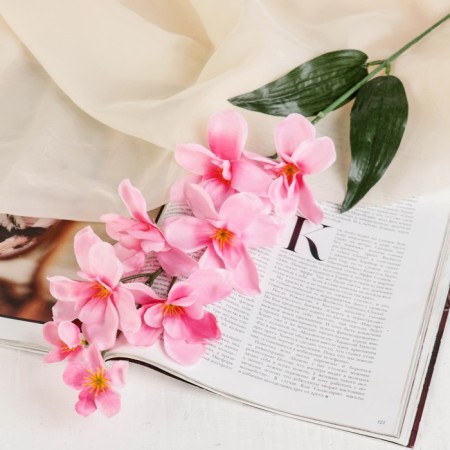 Artificial flowers "Amezialla orchid" 65 cm, pink