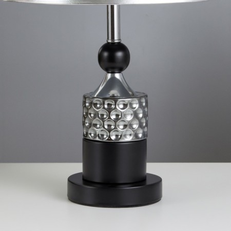 Blacksmane table lamp "Jasmine" E27 40W Black-Chromovy 28x28x45.5 cm-3