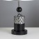 Blacksmane table lamp "Jasmine" E27 40W Black-Chromovy 28x28x45.5 cm