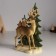 Polystone souvenir "Olennian with birds at the Christmas trees" 14x8x20 cm