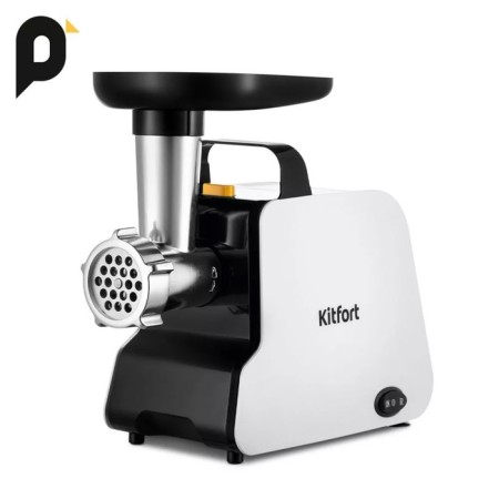 KitFort KT-2117, 300 W meat grinder, 1.2 kg/min, 3 nozzles, reverse, white and black