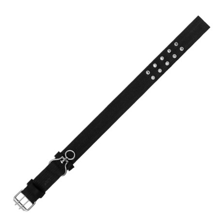 Four-layer collar with a swivel, 65 x 4 cm, Osh 54-60 cm, polyester, black-4