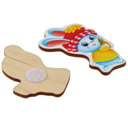 New Year's puzzle. Velcro "New Year! Dress the Christmas tree "-10