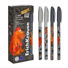 Ballic handle Erichkrause U-109 Stick & Grip Happy Capy Node 1.0mm, blue color