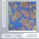 Scrapbooking paper "Cocoa on blue" density 180 g 30.5x32 cm