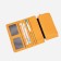 Women's wallet on the button, yellow color