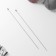 Knitting needles, straight, with Teflon coating, D = 3 mm, 35 cm, 2 pcs