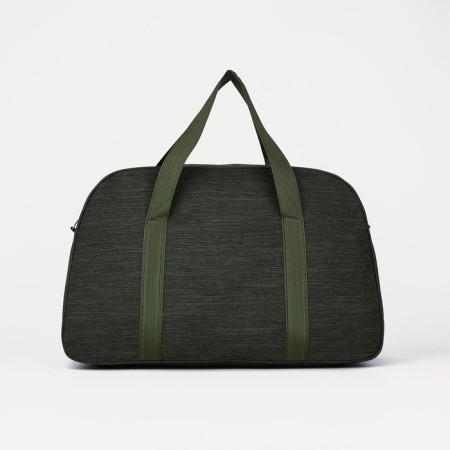 Road bag with lightning, external pocket, long belt, green color-1