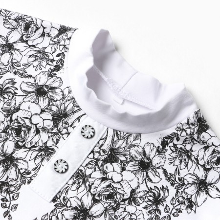 School blouse for a girl, white color, height 122 cm-6