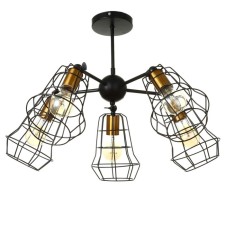 Chandelier 2210/5 E27 40W Black-Bronze 34.4x34.4x68 cm Bayerlux