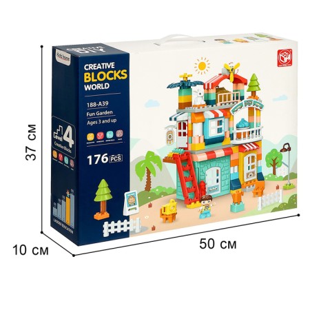 Constructor "Country House", 2 assembly options, 176 parts-5