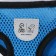 Drinking harness with a leash and reflective patch, m, ok 33, og 32-43, blue